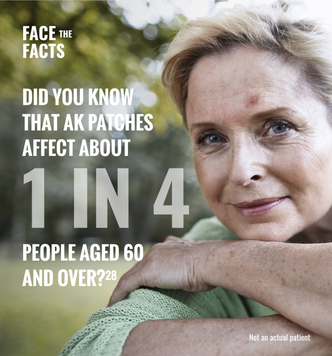 Did you know that AK affects about 1 in 4 people aged 60 and over?11