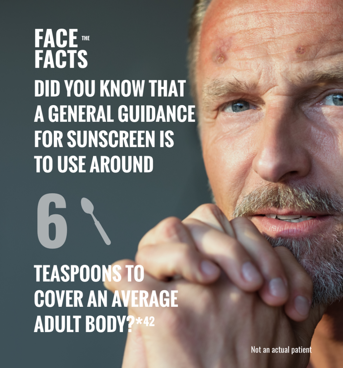 Did you know that a general guidance for sunscreen is to use around 6 teaspoons to cover an average adult body?*42